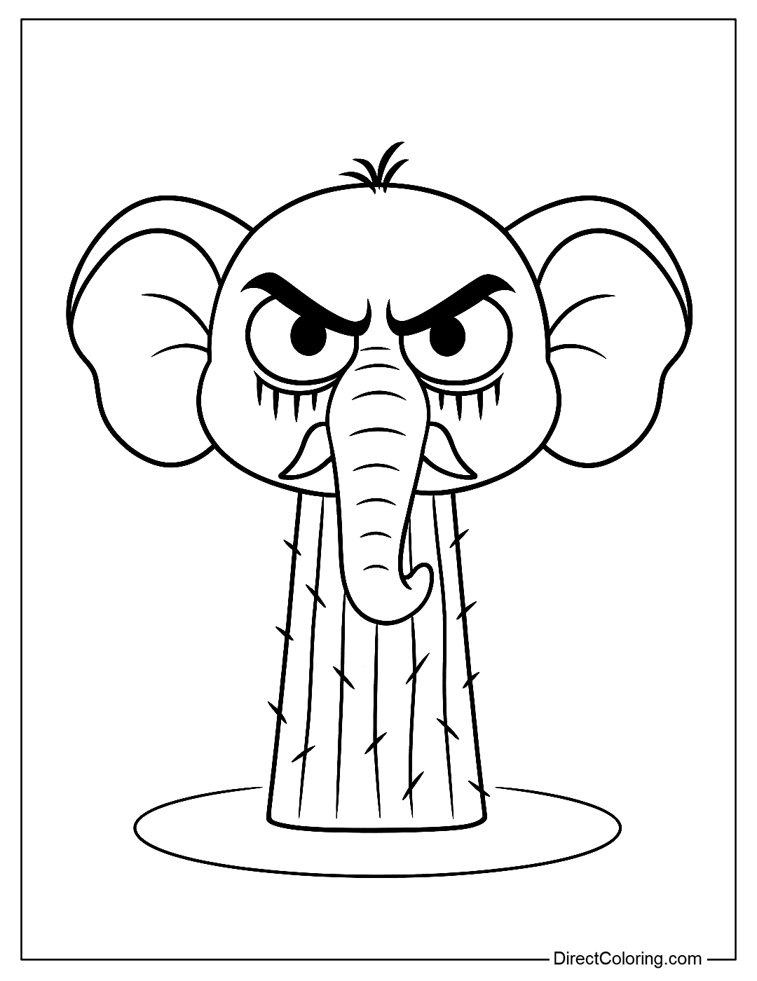Sprunki Italian Brainrot Lirili Larila Coloring Page